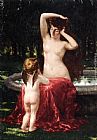 La Toilette Paintings - Sylvan Toilette by James Carroll Beckwith